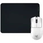 Žaidimų pelės ir kilimėlio rinkinys Razer Viper V3 Pro + Gigantus M &ndash; baltas