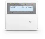 SATEL LCD klaviatūra su baltu foniniu ap&scaron;vietimu ir 125 kHz artumo kortelių skaitytuvu INT-KLCDR-W