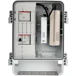 Axis T98A18-VE Media Converter Cabinet A - keitiklio korpusas - GigE - 10Base-T, 100Base-TX, 1000Base-X, 100Base-X - 2 prievadai - RJ-45 / SFP (mini-GBIC)
