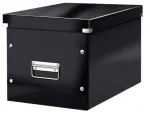 Laikymo dėžė Leitz Box Click & Store WOW Cube Large, juoda