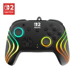 Žaidimų pultas Turtle Beach Afterglow Wave Black, laidinis RGB, USB-C, 3 m, skirta Nintendo Switch / Switch 2