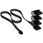 Corsair Premium Sleeved 4x 4-pin Molex kabelis, skirtas Type-5 maitinimo &scaron;altiniui - juodas