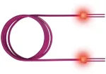 Skonio pluo&scaron;to kabelis Sacon LSD42100010 1m LC SC Violetinis