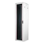 ROLINE 19-Inch Network Cabinet Pro 47 HE, 600x600 WxD Glass Door Grey