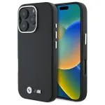 BMW M Smooth Full Wrapped Metal MagSafe Hard Case, skirta Apple iPhone 16 Pro Max 6,9 colio, juoda