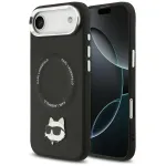 Karl Lagerfeld Choupette Pin MagSafe dėklas, skirtas Apple iPhone Air, juodas