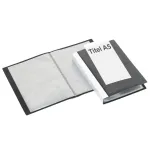 FolderSys Display Book A5 Black su 20 ki&scaron;enėlių