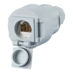 Metz Connect Cat.6A RJ45 Coupler 1-Port Light Grey 1309515003-E