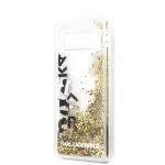 Karl Lagerfeld Samsung Galaxy S10e Glitter Floating Cover Black Gold