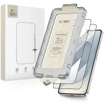Grūdinto stiklo ekrano apsauga TECH-PROTECT Quick Set+ 2 vnt. Samsung Galaxy S26 juoda