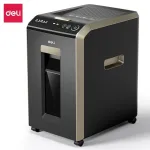 DELI ET089 kryžminio pjovimo popieriaus smulkintuvas, 8 lapai, 15 l, juodas