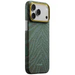 PITAKA Edge Case Breath of Veins, skirta iPhone 17 Pro Max, Dive Green