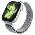 Spigen WBM4 nerūdijančio plieno apyrankė, skirta Apple Watch 8/9/10/11/SE (40/41/42 mm), sidabrinė