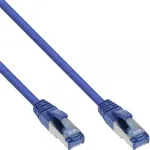 InLine Patch Laidas S/FTP PiMF Cat.6A halogen-free 500MHz mėlynas 0,5m