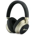 Guess GUE005456 Bluetooth ausinės su ENC, 4G Gold Script Metal, juodos