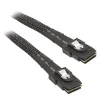 SilverStone CPS02 - SATA- / SAS-Kabel - mit Sidebands - SAS 12Gbit/s - 4-Lane - 4 x Mini SAS (SFF-8087) (W) bis 4 x Mini SAS (SFF-8087) (W) - 50cm - S