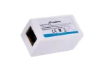 LANBERG lyties keitiklis RJ-45 į RJ-45, moteri&scaron;ka&ndash;moteri&scaron;ka, U/UTP Cat5e, baltas
