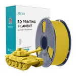 SUNLU PLA+ High-Speed 3D spausdinimo filamentas, geltonas, 1,75 mm, 1 kg