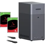 UGREEN DH2300 rinkinys su 2x Seagate IronWolf NAS 4TB CMR (juoda)