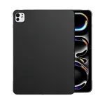 MRDISC Back Cover, skirta Apple iPad Pro M4, juoda TPU &ndash; plonas smūgius sugeriantis dėklas su pakeltais kra&scaron;tais, atsparus įbrėžimams matinis pavir&scaron;ius, tikslūs i&scaron;pjovimai (MG-BCIPTABPROM4SW)