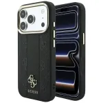 Guess Stripe Peony 4G Logo MagSafe dėklas, skirtas Apple iPhone 18 Pro / 17 Pro - juodas