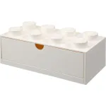 LEGO Brick 8 stalčius baltas, 8 kai&scaron;čiai, laikymo dėžė