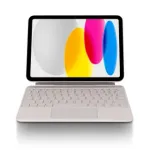 Decoded Magnetic Keyboard su Trackpad, skirtas iPad 10,9 colio (10 kartos) ir iPad 11 colio (A16) &ndash; molio spalvos