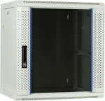 DSIT DS6412W 12U sieninis serverio spintos su stiklo durimis, 600x450x634 mm, balta