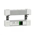 SCHNEIDER ELECTRIC UNICA SYSTEM+ 4xSCHUKO+USB A/C+RJ45 stalo maitinimo ir duomenų blokas, baltas/pilkas