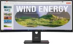 Lenovo T34WD-40 34 colių lenktas UWQHD VA monitorius su USB-C 90W, KVM ir Ethernet (atnaujinta prekė)