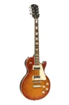 Stagg SEL-STD Vintage Sunburst elektrinė gitara su set-neck, alksnio korpusu, raudonmedžio grifu, HH garso ėmikliais
