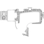 BOSCH PRO EPH-20 kabelių laikiklis, 100 vienetų rinkinys, juodas, maks. ry&scaron;ulio skersmuo 20 mm, užsegamas tvirtinimas, profesionalus 1600A032GD