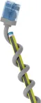Wentronic Goobay itin lankstus Cat 6A plonas U/UTP tinklo kabelis, pilkas, 0,25 m, itin trumpi RJ45 ki&scaron;tukai be užkabinimų 74225