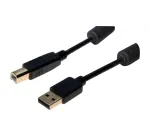 Exertis Connect USB 2.0 Type-A male to Type-B male kabelis, 3 m, juodas 532432