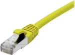EXERTIS CONNECT 858419 Cat 6A S/FTP komutacinis kabelis, 0,5 m, geltonas, Slim Boot