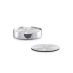 Zeller Present nerūdijančio plieno padėkliukų rinkinys, sidabrinis, 7 dalys, 10 cm 27239