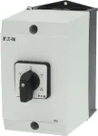Eaton 207537 3 polių sukamasis jungiklis, 20 A, 690 V, priekinis montavimas, juodas/baltas