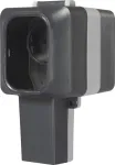 Sygonix SY-6670746 1 lizdo pavir&scaron;inio montavimo rozetė, užrakinama, pasukami lizdų įdėklai, IP55, pilka