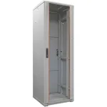 IT-BUDGET 19 inch Tinklo spintelė SRK, 38U, 600x600 mm, stiklinės priekinės durys, vientisos galinės durys, surenkama, &scaron;viesiai pilka 90ITB19SRK3866GGN