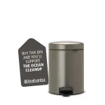Brabantia NewIcon 5 litrų pedalų &scaron;iuk&scaron;liadėžė, Platinum