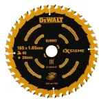 DeWALT DT10640-QZ Extreme diskinio pjūklo diskas, 165 mm, 40 dantų, 20 mm kiaurymė, medienai