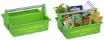 allit McPlus Carry Jardinier įrankių dėklas, žalias, ergonomi&scaron;ka aliumininė lanko rankena, 2 dideli skyriai, 1 vnt. (8500906006)