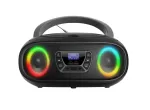 Denver TDB-212GR DAB+ boombox'as su CD grotuvu, DAB+/FM, Bluetooth, USB, AUX, pilkas