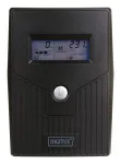 DIGITUS Line-Interaktyvus UPS, 800VA/480W, 12V/9Ah X1 baterija, 2x CEE 7/7 lizdai, RJ-11, LCD (DN-170064-LCD)