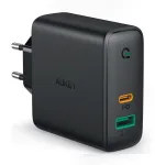 Sieninis įkroviklis 2xUSB Power Delivery (1xUSB A+1xUSB C) 5.4A 30W Dynamic Detect PA-D1