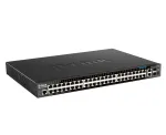 D-Link DGS-1520-52MP valdomas L3 Gigabit Ethernet (10/100/1000) maitinimas per Ethernet (PoE) 1U juodas