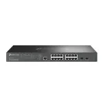TP-Link Omada 16 prievadų 2,5G ir 2 prievadų 10GE SFP+ L2+ valdomas jungiklis su 8 PoE+ prievadais