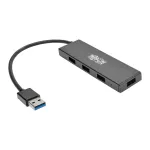 4 prievadų itin plonas ne&scaron;iojamas USB 3.0 SuperSpeed &scaron;akotuvas U360-004-SLIM