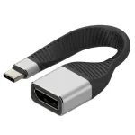 Techly ICOC-USBC-DP12 vaizdo kabelio adapteris 0,131 m USB Type-C &ndash; DisplayPort juodas