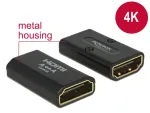 DELOCK Adapter High Speed HDMI mit Ethernet - HDMI-A Buchse > HDMI-A Buchse 4K Gender Changer schwarz